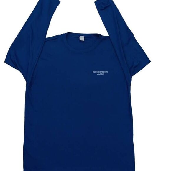Oyster Harbor Marine Long-sleeved Large Men's Tshirt Brand Sport-Tek 100% Poly - Picture 2 of 7
